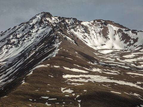 Landscape Kazachstan, Assi, mountain, trees, snow, clubs, green, alps, peak,