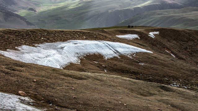 Landscape Kazachstan, Assi, mountain, trees, snow, clubs, green, alps, peak,
