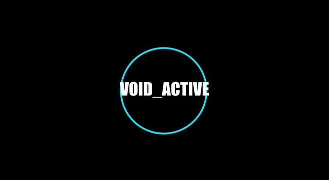 Void active neon circle loading animation with minimalist animation