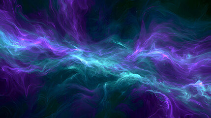 Obraz premium Dreamy electric marble texture with luminous swirling ribbons and glowing psychedelic flow