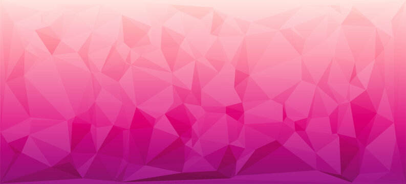 Vector illustration of pink triangulated background texture