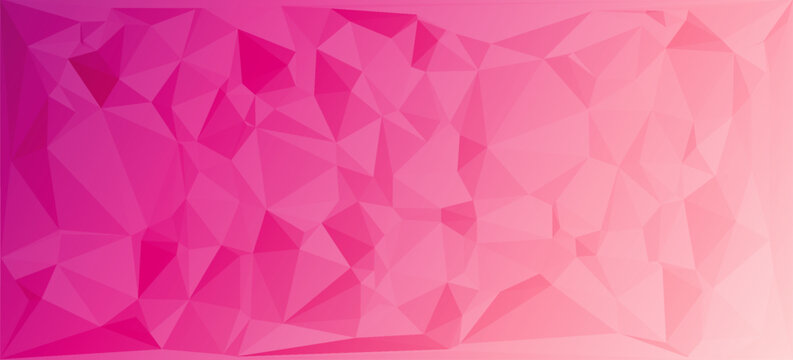 Vector illustration of pink triangulated background texture