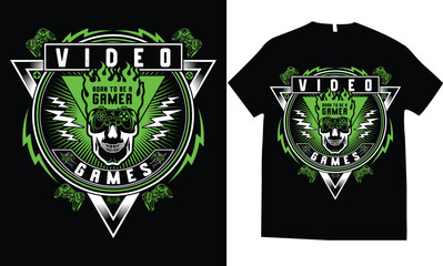 Video games gamer esports  gaming controller t-shirt design © Color Studio