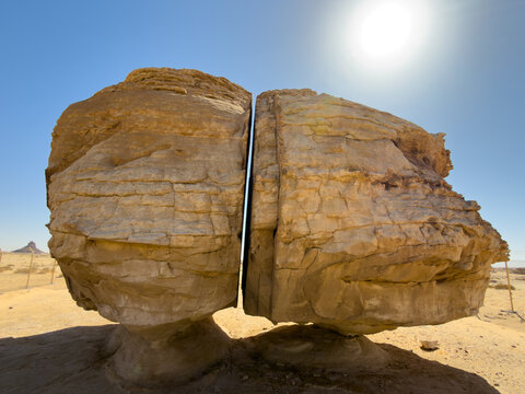 Al Naslaa Rock Formation near Tayma Oasis, Tabuk Province, Saudi Arabia