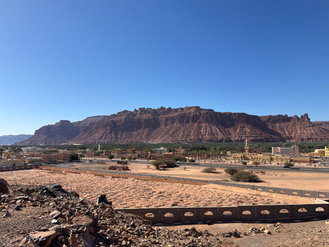 Historic Hejaz Railway Cars near Al Ula, Saudi Arabia