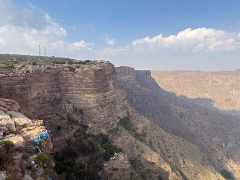 Al Habala Hanging Village Canyon, Asir Region, Saudi Arabia