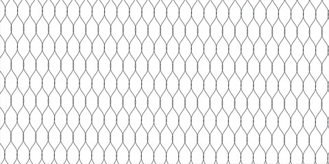 Fishing net seamless pattern. Mosquito protection flying insect plastic net. Football gates mesh texture. Basketball hoop pattern. Chain link fence. Vector illustration © Febyola