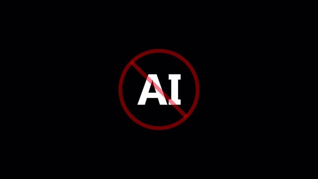 AI automation workflow digital code looped animation in 4K animation with alpha channel AI automation animation on transparent background 