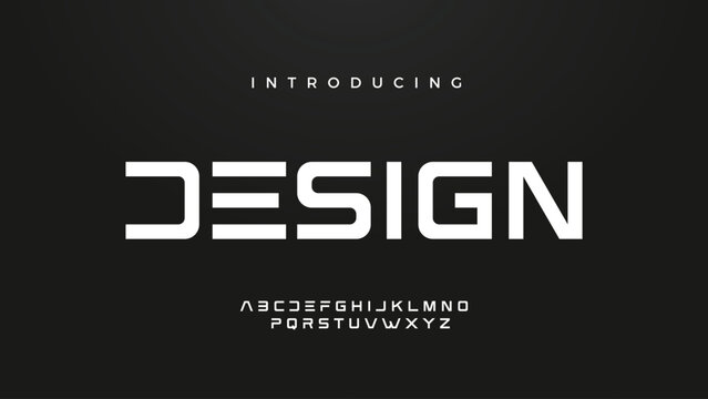 Abstract modern urban alphabet fonts. Typography sport, simple, technology, fashion, digital, future creative logo font. vector illustration