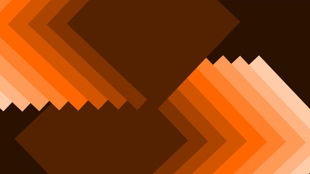 Minimalist brown and orange zig-zag pattern background. Stylish geometric vector art for corporate identity, covers, and creative digital wallpaper.
