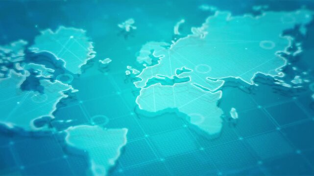 blue world map background