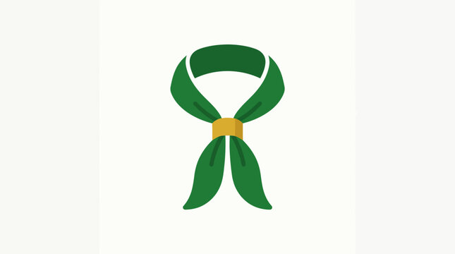 Green Scout Neckerchief and Gold Woggle Icon