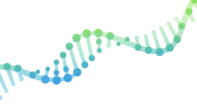 Dna double helix structure illustration for genetic research biotechnology science medical discovery dna sequence molecular biology genomic evolution.