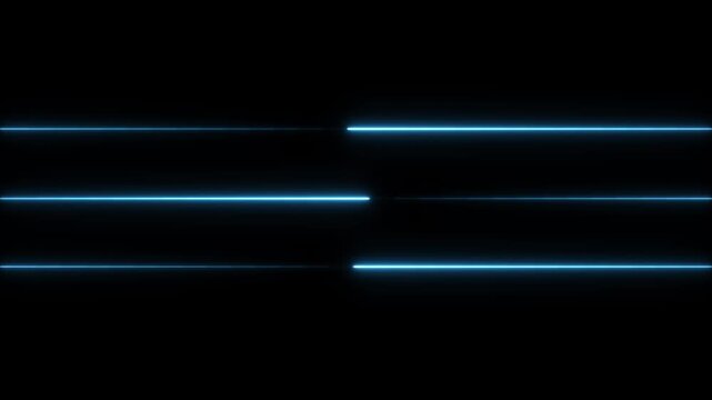 Abstract glowing  neon lines motion background. Neon lights blinking lines moving animation. sign neon line moving on background. Neon Light Line Technology icon. 
