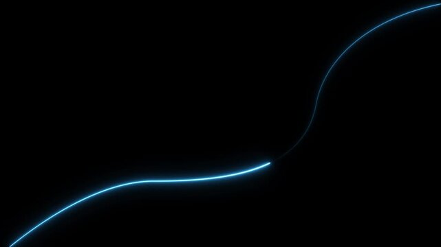 Sign color line icon Abstract colorful neon lights animated on a black background. Movement of neon diagonal lines or glowing light stripes. seamless neon light line technology .