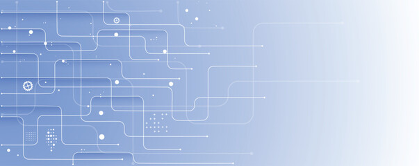 Obraz premium Digital cyberspace background representing big data, cloud computing, and AI