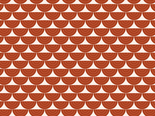 Seigaiha Scale Fan Pattern Japanese Traditional Background © iushakovsky