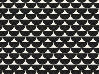 Classic Seigaiha Scale Pattern Japanese Wave Textile © iushakovsky