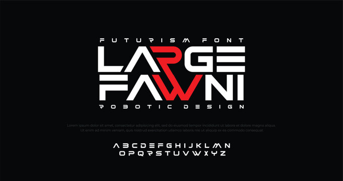 Sport techno modern minimal logo alphabet bold font. Abstract technology scifi game science futuristic typography sport, fashion, brand, creative logos fonts. vector illustration