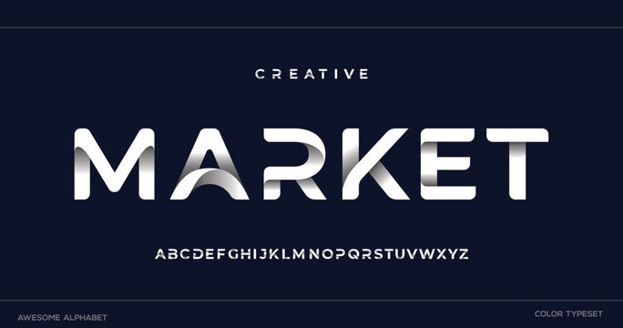Creative modern sport alphabet logo font. Typography bold typeface for sport, technology, digital, future creative logos fonts. vector illustration
