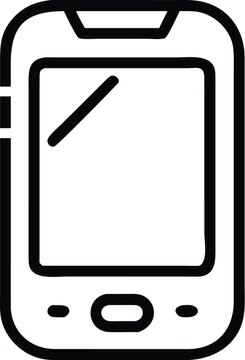 Mobail phone most popular adobe stock elegant line art design for contemporary visual communications and branding materials