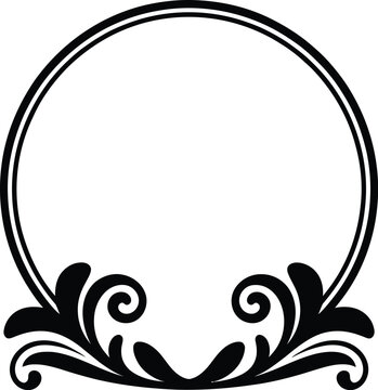 Classic Filigree Circular Border with Base