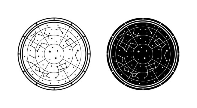 Celestial Star Maps, Constellation Charts, Astronomical Diagrams, Cosmic Navigation Tools