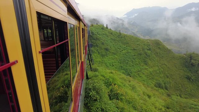 Fan Si Pan is the highest peak in Vietnam and all of Indochina. A train and cable car take you to the top on the Muong Hoa Valley - a giant golden Buddha statue, imposing pagodas and steel monument wi