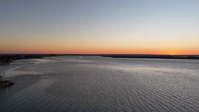 Hyperlapse of a sunset over La Paz Bay, capturing changing light, colorful skies, and coastal beauty in Baja California Sur, Mexico.
