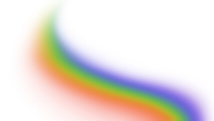 Soft rainbow bottom wave abstract showing fluid colorful gradients for creative projects © titileedzs