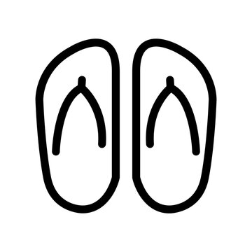 Two flip flop icon