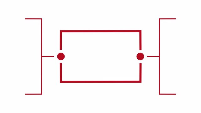 Professional Red Line Callout Animation for Technical Data Highlighting and Visualization