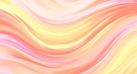 Obraz premium A vibrant abstract background with swirling waves of pink, yellow, and orange hues