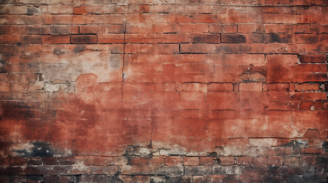 Weathered Brickwork: A close-up study of an aged brick wall, exhibiting a weathered texture, and subtle variations in color, creating a rich tapestry of history and rustic charm.