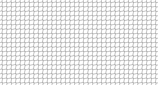 Football goal net seamless pattern. Curved rope net for sports equipment. Soccer goal net background.