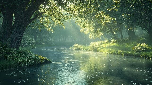 morning in the forest