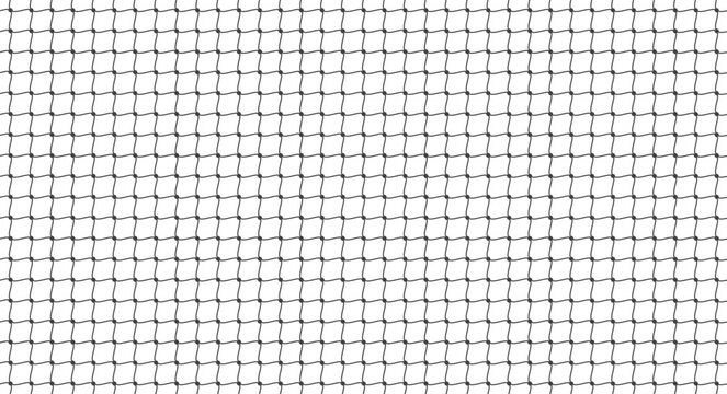 Football goal net seamless pattern. Curved rope net with knots for sports equipment. Soccer goal net background.
