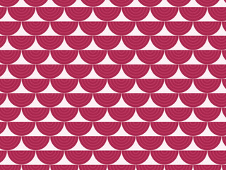 Classic Seigaiha Scale Pattern Japanese Wave Textile © iushakovsky