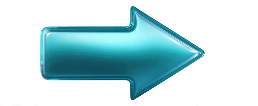 Feel the nostalgia with this translucent blue y2k arrow cursor icon in sleek design.