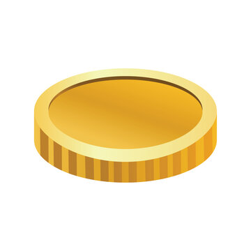 Gold coin icon vector, golden coin vector illustration, gold coin clip art, coins clip art