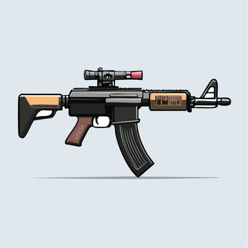 Assault Rifle with Scope