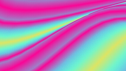 Fototapeta premium Vibrant Abstract Swirls of Pink, Teal, and Yellow Blending Smoothly in a Fluid Design