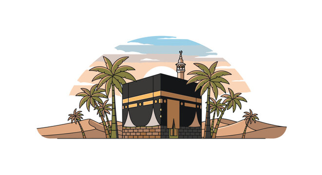 Kaaba Building Mecca Saudi Arabia.
