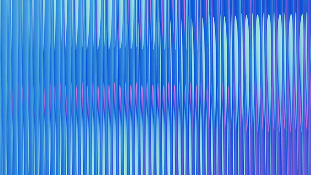 Abstract futuristic background featuring metallic blue stripes with soft purple and pink gradients.