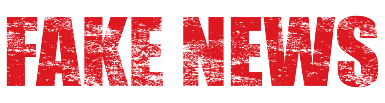 Red cancel text with grunge texture isolated on white background.