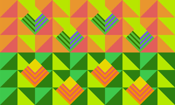 Mexico City abstract background colorful geometric seamless pattern with triangle shapes for World Football 2026 Championship