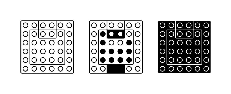 Building Blocks, Construction Elements, and Toy Bricks Set