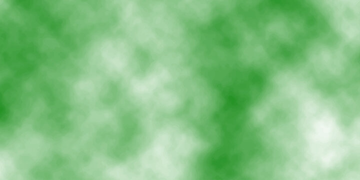 An abstract green and blue backdrop features a dark, textured storm cloud with bursts of light, motion, and exploding mist