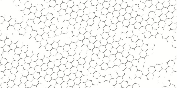 Mosquito window net with a seamless pattern in the form of PVC hexagons or interwoven threads. Protecting doorways from flies and other flying insects. Simple vector background with honeycomb texture.