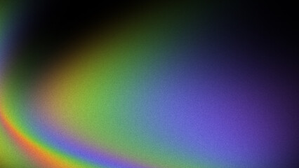 Obraz premium Noise pride rainbow circular mesh frame on black background with grainy edges